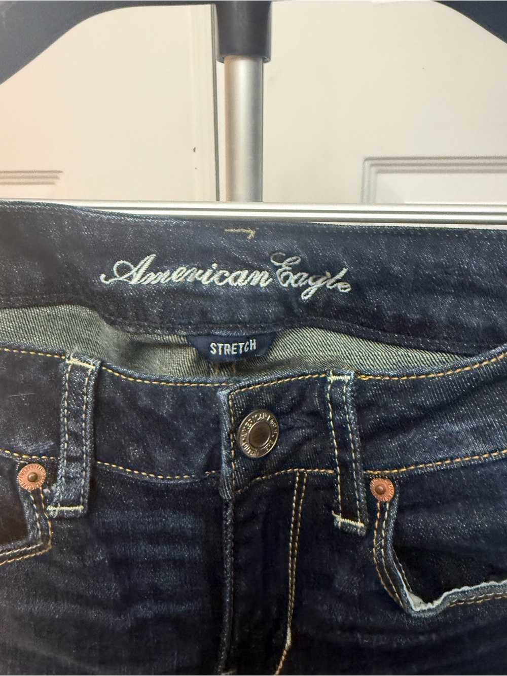 American Eagle Outfitters Dark Indigo Bootcut Jeans - Picture 2 of 8